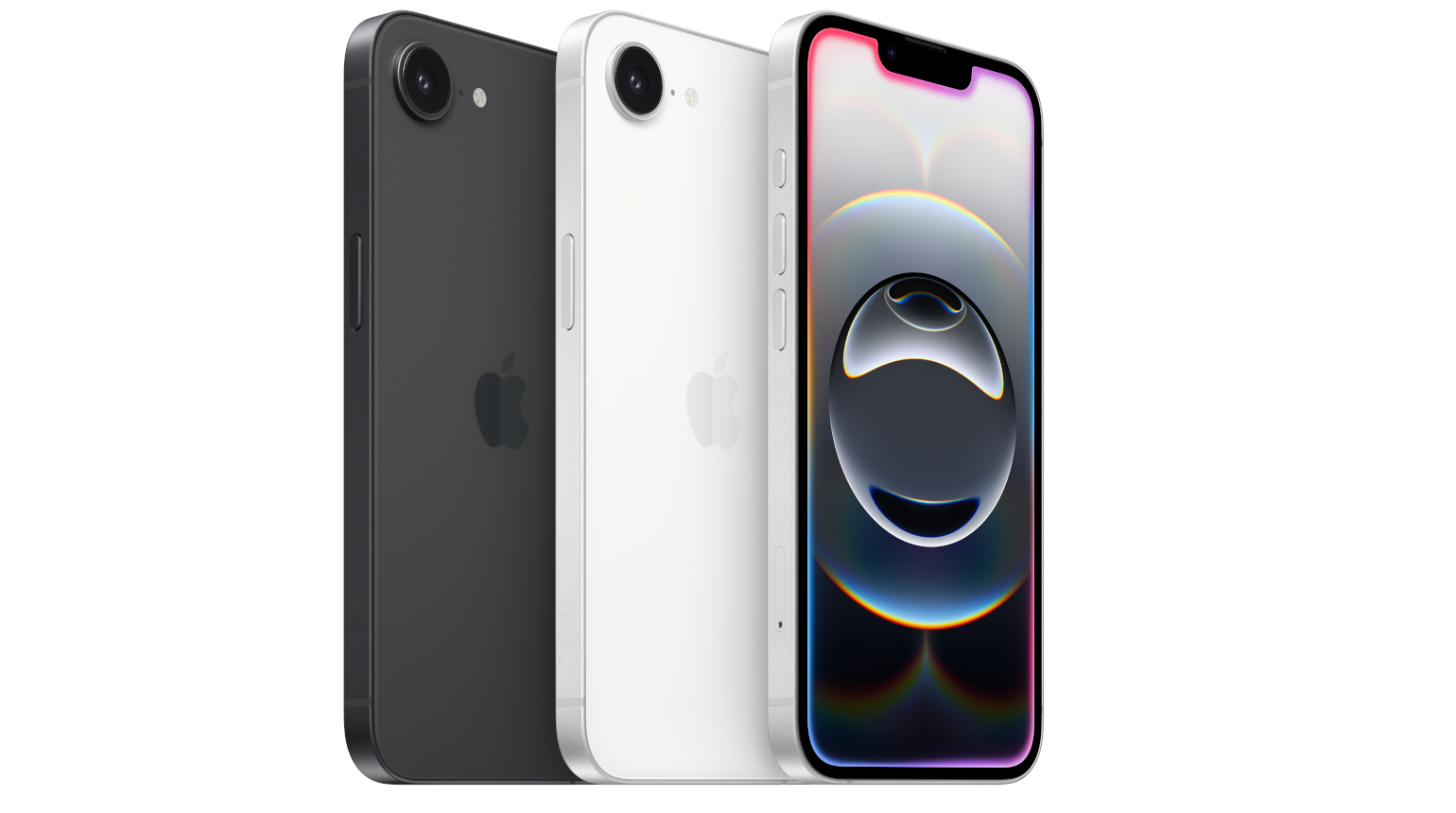 iPhone 16e auf weißem Hintergrund